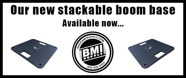 BMI 2-Handle Boom Base Banner
