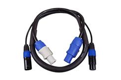 Blizzard Powercon + 5-Pin DMX Combo Cable 15