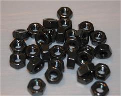 Nut, Hex 1/4-20, Blk Zinc #HW534